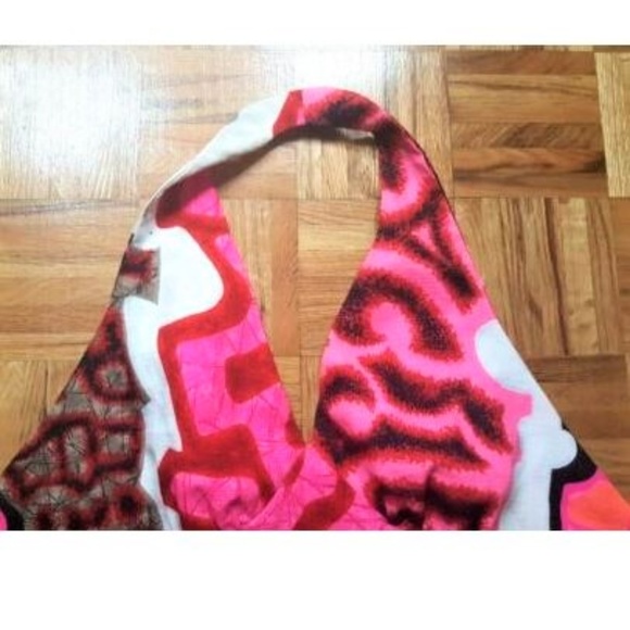 Vintage 60s cropped  tie dye halter top bralette - Picture 4 of 5